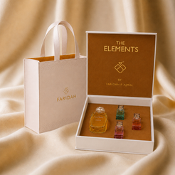 Earth - The Elements Collection by Faridah in luxury gift bag - premium Arabic perfume gift packaging