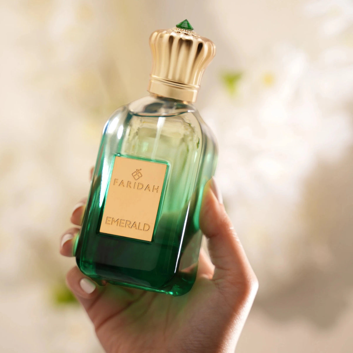 Emerald by Faridah Gems Collection perfume in luxury gift packaging premium Arabic fragrance