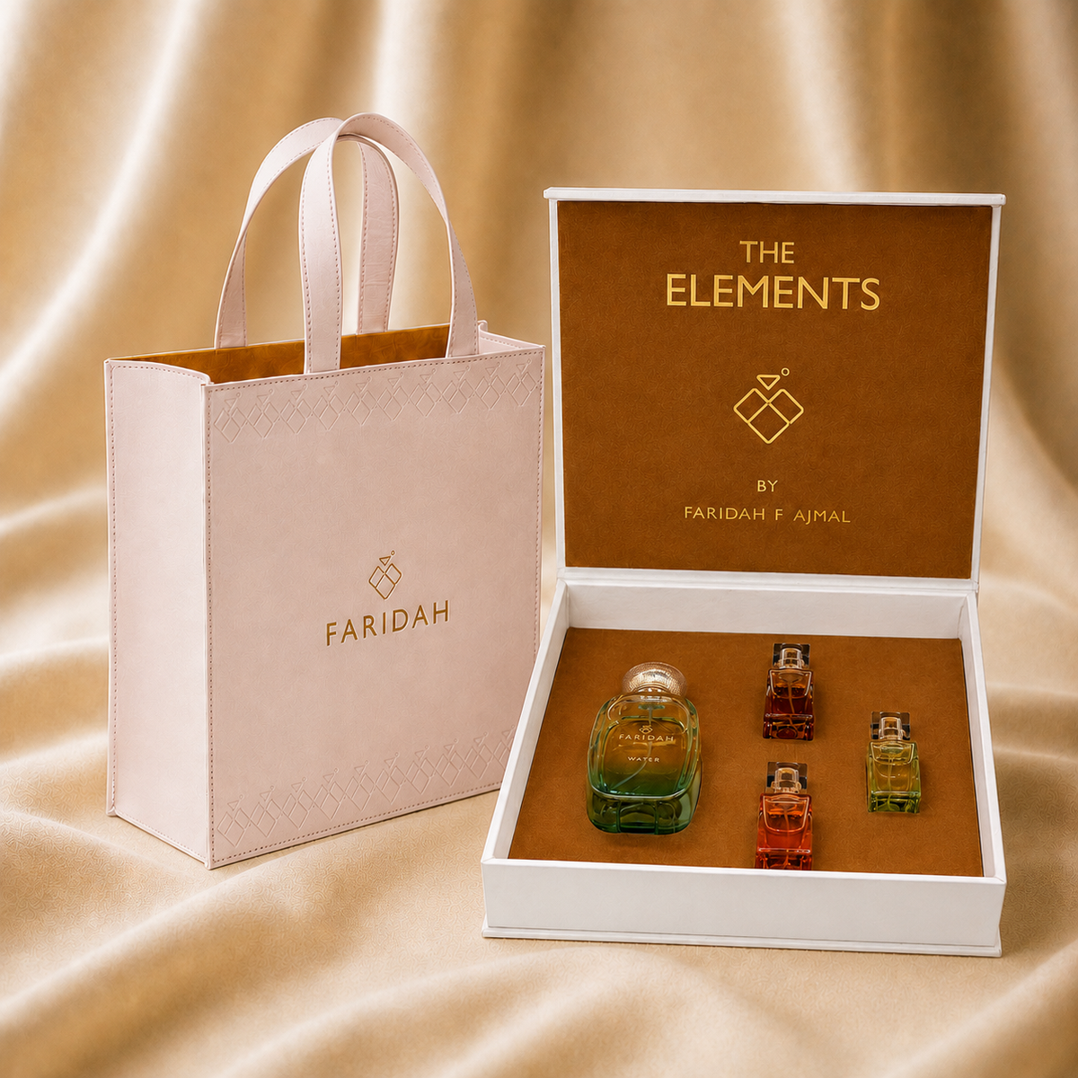 Water - The Elements Collection by Faridah in luxury gift bag - premium Arabic perfume packaging